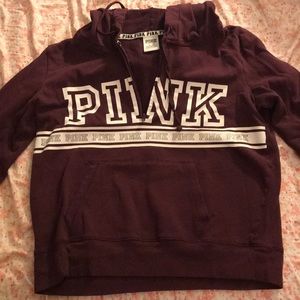 PINK half zip sweatshirt